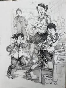 速寫(xiě)作品